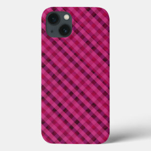 Fuchsia Plaid - Personnalisé iPhone 6 Coque dur