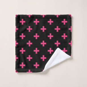Fuchsia polka croise sur noir