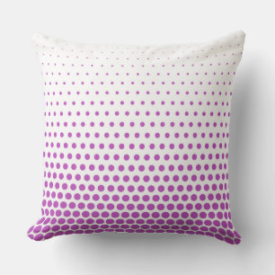 Fuchsia Polka Dot Modern White Kussen
