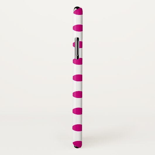 Fuchsia polka dots Case-Mate iPhone case (Achterkant / rechts)