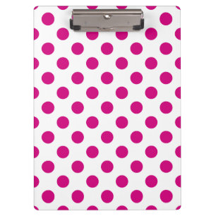 Fuchsia polka dots klembord