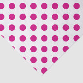Fuchsia polka dots tissuepapier (Detail)