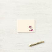 Fuchsia Poppies Floral WreatHappy Moederdag Post-it® Notes (Op bureau)