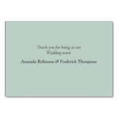 Fuchsia Protea's - Groene & Gouden tafelkaartjes Kaart (Achterkant)