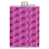 Fuchsia Ranunculus - Modern bloemontwerp Heupfles (Achterkant)