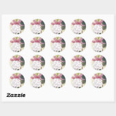 Fuchsia Ronde Sticker (Vel)