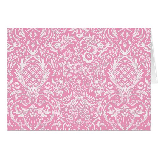 Fuchsia rose ananas Victorian Vintage Damask (Devant horizontal)