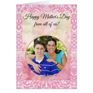 Fuchsia rose ananas Victorian Vintage Damask