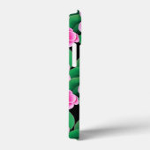 Fuchsia Roze Camellias en Jade Groene bladeren Case-Mate iPhone Case (Achterkant / Rechts)