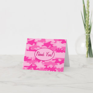 Fuchsia Roze Camo Camouflage Bedankt Custom