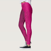 Fuchsia roze en gemengde zwart/Patroon/spiral/Wing Leggings (Links)