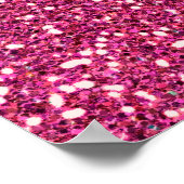 Fuchsia roze houden kalm met Jouw tekst Poster (Hoek)