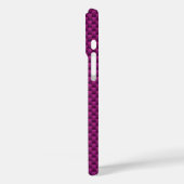 Fuchsia Roze koolstofvezel automobieltextuur Case-Mate iPhone Case (Achterkant / Links)