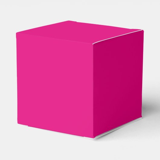 Fuchsia Roze Wit Laurel Krans met Monogram Bedankdoosjes (Achterkant)