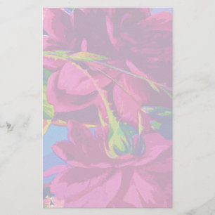Fuchsia Rozen Briefpapier