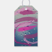 Fuchsia & Soft Pink Brushstroke Always and Forever Cadeaulabel (Achterkant)