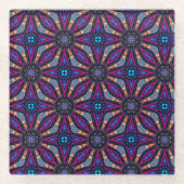 Fuchsia Stargazer Glazen Onderzetter (Voorkant)