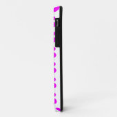 Fuchsia stippen Iphone Hoesje (Achterkant/links)