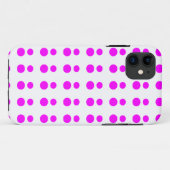 Fuchsia stippen Iphone Hoesje (Achterkant (horizontaal))