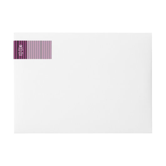 Fuchsia Stripes houdt CALM en uw Creative Text bij (Voorkant)