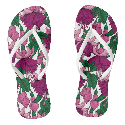 Fuchsia Teenslippers (Voetbed)