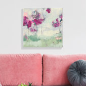 Fuchsia Treeline Canvas Afdruk (Insitu (Woonkamer))