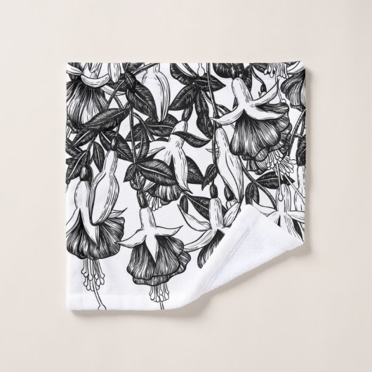 Fuchsia tuin bad handdoek (Wasdoekje)