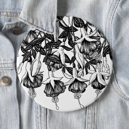 Fuchsia tuin ronde button 6,0 cm (In situ)