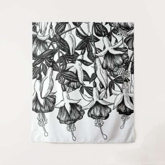 Fuchsia tuin wandkleed (Voorkant)