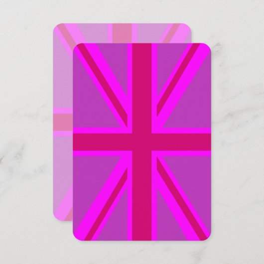 Fuchsia Union Jack (Voorkant / Achterkant)