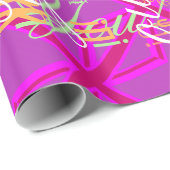 Fuchsia Union Jack Cadeaupapier (Rol Hoek)