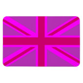 Fuchsia Union Jack Magneet (Horizontaal)