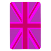 Fuchsia Union Jack Magneet (Verticaal)