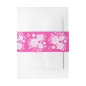 Fuchsia White Chinoiserie Grandmillenial Wedding Uitnodigingen Wikkel (Voorkant Voorbeeld)
