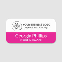 Fuchsia & Wit Met Uw Bedrijfslogo