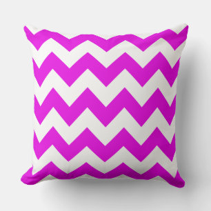 Fuchsia Zig Zag Coussin rayé