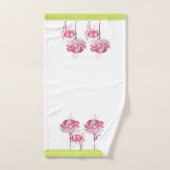 Fuchsias exotiques sur un ensemble de serviettes d (Serviette à main)