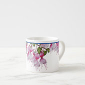 Fuchsias festives sur une Mug d'Espresso (Devant droit)