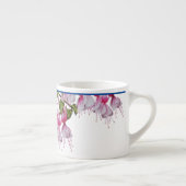 Fuchsias festives sur une Mug d'Espresso (Droite)
