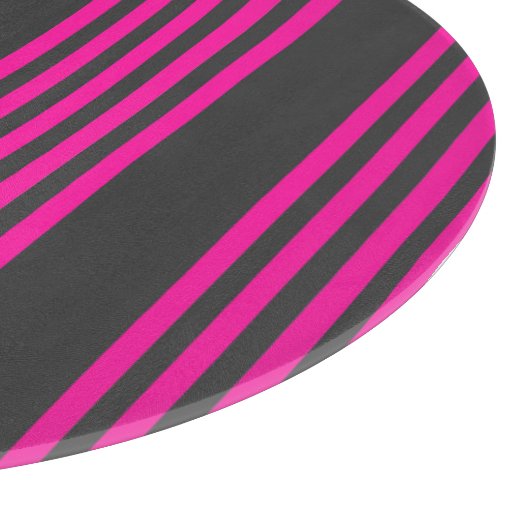 Fuchsie en houtskool met vijf strepen snijplank (Hoek)