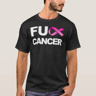 Fuck-Cancer-shirt-voor-Breast-Cancer-Bewustheid- C T-shirt