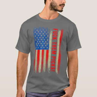 Fuck ze plukken Les Snead USA vlag T-shirt