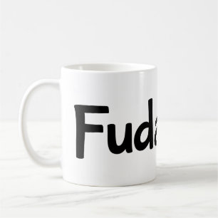 Fudanshi eenvoudige zwarte slogan koffiemok