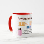 Fudge Extraordinaire Brownie Funny Recette Mug (Devant gauche)