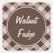 Fudge Gingham Keuken Stickers (Voorkant)