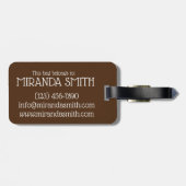 Fudge Stack Confection Snoep Sweets Bagagelabel (Achterkant horizontaal)