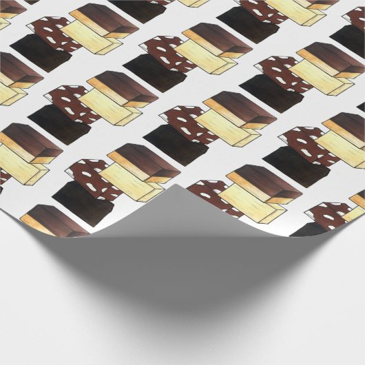 Fudge Stack Confection Snoep Sweets Cadeaupapier (Hoek)