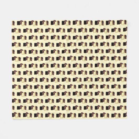 Fudge Stack Confection Snoep Sweets Fleece Deken (Voorkant (Horizontaal))
