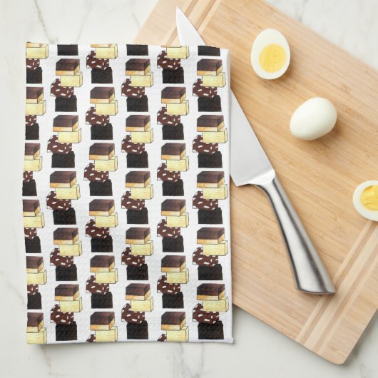Fudge Stack Confection Snoep Sweets Theedoek (Quarter Fold)