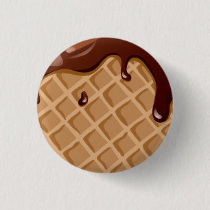 Fudge Waffle Cone Ronde Button 3,2 Cm